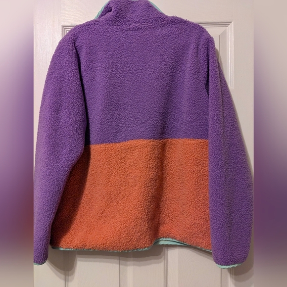 Notice the Reckless Half Zip Fleece Pullover Oversized Sweatshirt Sweater Size M - Picture 6 of 8